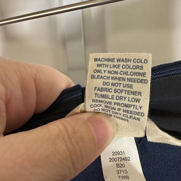 EUC Duluth Trading Co Women's 16 Regular‎ High Waist Wide Leg Ponte Pants Blue - Picture 6 of 10